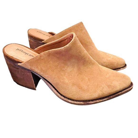 JEFFREY CAMPBELL Favela Mules Women’s size 8 brown suede booties - Picture 1 of 13